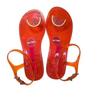 Y2k Style Katy Perry Watermelon Jelly Sandals Red Size 7